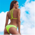 Swimwear bikini new solid color swimsuit feminine