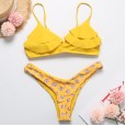 New bikini female beach supplies small lotus leaf decoration split