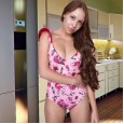 New one-piece swimsuit printed one-piece lotus leaf swimsuit women