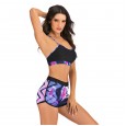 Sports vest split boxer bikini set 7760