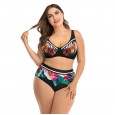 Large size bikini underwire large cup ladies swimsuit swimwear 8809
