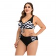 Large size bikini underwire large cup ladies swimsuit swimwear 8810