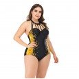 Siamese enlarged female swimsuit big cup MM swimwear steel support 8834
