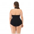Siamese enlarged female swimsuit big cup MM swimwear steel support 8834