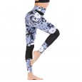 Running tight moisture wicking yoga pants sports fitness pants female printed leggings 024