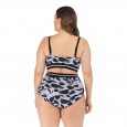 Plus size bikini underwire big cup ladies swimsuit swimsuit 6648