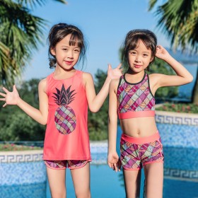 Children's split swimsuit female baby spa boxer swimsuit bikini leisure sports 1005