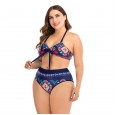 Plus size bikini sexy big cup ladies swimsuit swimwear 8822