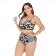 Large size bikini underwire big cup ladies swimsuit swimsuit 6653