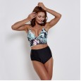 Sexy high waist bikini swimsuit wearing a rope strap was thin swimsuit 9525