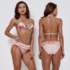 Sexy bikini swimsuit wearing a rope lace ruffle was thin swimsuit 9522