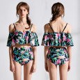 Hot spring sexy lady swimsuit sexy ruffled bikini 9101