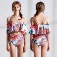 Hot spring sexy lady swimsuit sexy ruffled bikini 9098