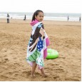 Bath towel style formaldehyde-free beach swimming can wear children's plus size hooded bath towel cloak 76cm