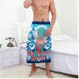 Bath skirt simple active printing soft absorbent bathroom bath pure cotton wrapped chest bath towel
