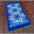 Pure cotton beach towel style active printing sports swimming children's large size adult bath towel 160 * 80