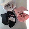 New tide brand baseball cap wild solid color hat small bee casual couple men and women shade cap