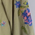 Spring new women's embroidery cardigan long skirt women's embroidery long sleeve dress
