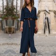 Hot sale autumn and winter fashion loose long sleeve big swing shirt long skirt women