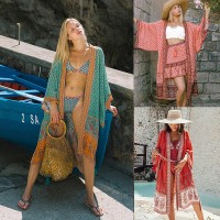New women's spring dress beach skirt sun protection clothing female seaside holiday cardigan