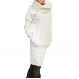 Autumn and winter fleece dress women's hot selling warm sweater collar collar