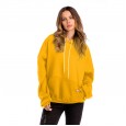 Spring and autumn new bat sleeve pocket plus velvet thick hooded hooded sweater women's jacket