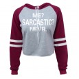 Spring new hot sale women's short hooded long-sleeved letter printed t-shirt sweater