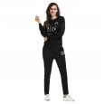 Women's autumn and winter suit sweater sports suit two-piece printed sweater leisure trousers