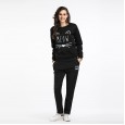 Women's autumn and winter suit sweater sports suit two-piece printed sweater leisure trousers