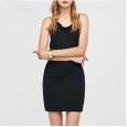 Summer new fashion sexy back cross strap slim dress women