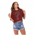 Summer women's casual loose hooded sweater women's new hooded short-sleeved t-shirt