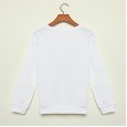 Women's autumn and winter new letter printing plus velvet pullover sweater female casual long sleeve round neck T-shirt