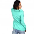 Women's printed thin knitted jacket T-shirt