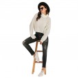 Autumn and winter new sweater women's solid color long-sleeved turtleneck pullover sweater
