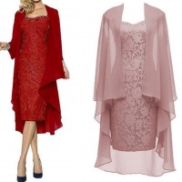 Summer women's V-neck irregular dress two-piece tide