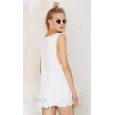 New vest female letter printed loose casual sleeveless top t-shirt