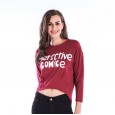 Fashionable Women's Round Neck Turtleneck Loose Short Short Sleeve T-shirt