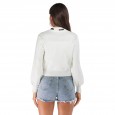 New autumn and winter pullover sweater was thin bow tie wild knit long-sleeved women