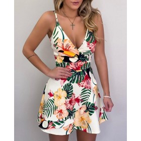 Summer women's sexy halter dress