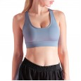 New sports mesh splicing beautiful back bra running breathable gathering mesh sports training sports underwear
