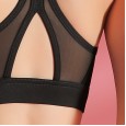 Sports bra breathable shockproof mesh splicing thin belt beautiful back fitness underwear gather yoga vest