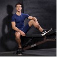 Men's PRO tight short-sleeved fitness sports running training clothes elastic quick-drying clothes short-sleeved T-shirt clothes 1053
