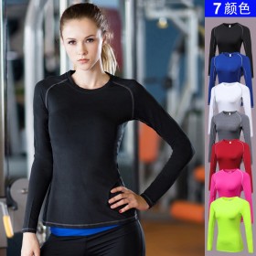 Women's tight PRO sports fitness yoga training long-sleeved T-shirt moisture wicking long-sleeved shirt clothes 39