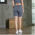 Women's yoga shorts side pockets fitness running elastic tight fast-drying sweat-wicking pants 46