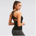 Women's Yoga Vest Sexy Hollow Skinny Quick Dry Clothes High Elastic Breathable Fitness Running Sports Vest 92101