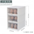 Drawer shoe box plastic transparent shoe cabinet finishing can be stacked with clamshell drawer shoe storage box