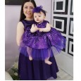 Children's clothing summer sleeveless sequin ball dress
