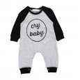 Autumn new baby long-sleeved jumpsuit newborn stitching romper romper