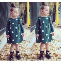 Children's skirts, summer, small and medium-sized girls, baby green princess dresses