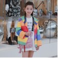Children's clothing autumn new girl thin windbreaker long-sleeved color matching hooded jacket in the big boy coat female